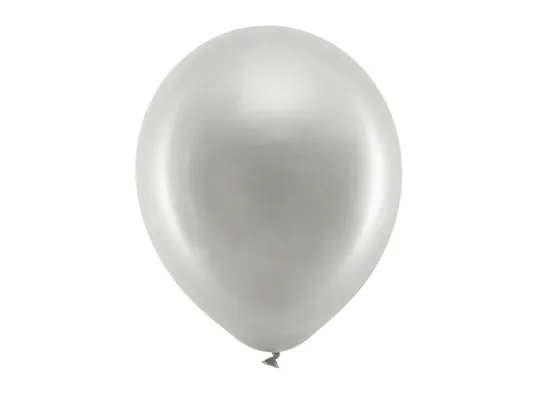 SILVER PEARL LATEX BALLOON - 30 cm